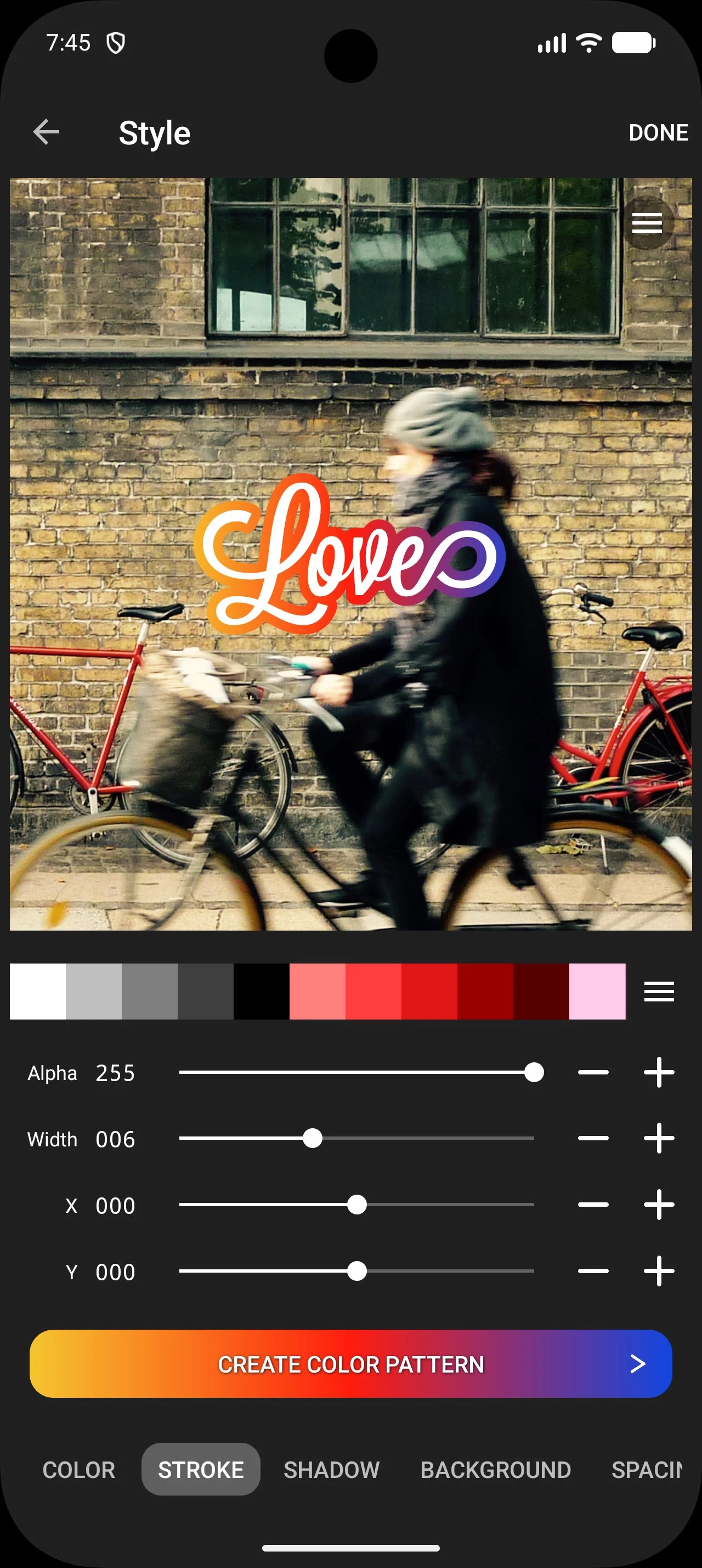 Phonto screenshot